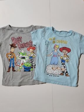 Disney Pixar Toy Story Toddler Girls 3T T-Shirt Bundle Jessie Woody Buzz 2pc